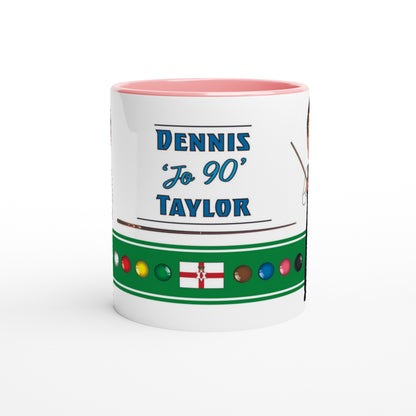 Dennis Taylor Top 20 Snooker Legend Cartoon Mug