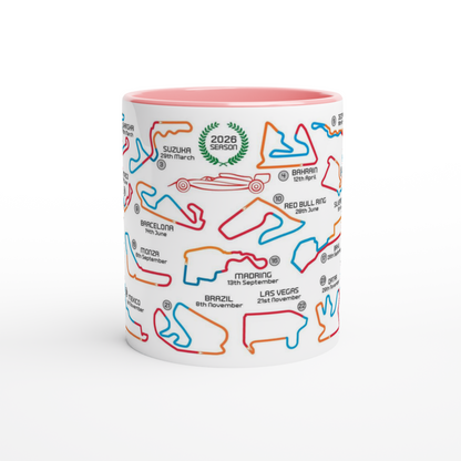 Formula 1 2026 Season Calendar and Circuits Mug
