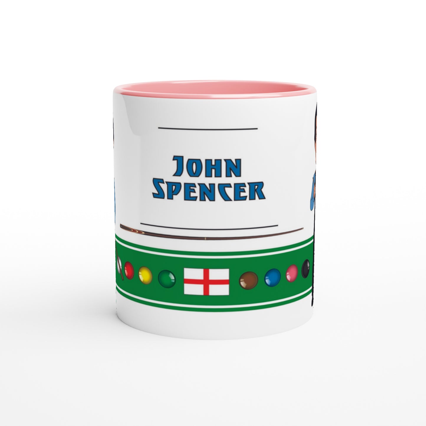 John Spencer Top 20 Snooker Legend Cartoon Mug