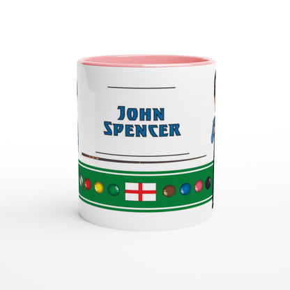 John Spencer Top 20 Snooker Legend Cartoon Mug