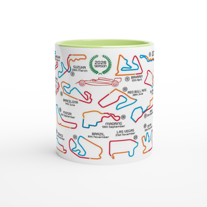 Formula 1 2026 Season Calendar and Circuits Mug
