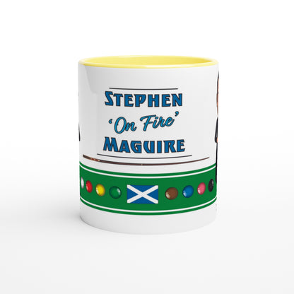 Stephen Maguire Top 20 Snooker Legend Cartoon mug