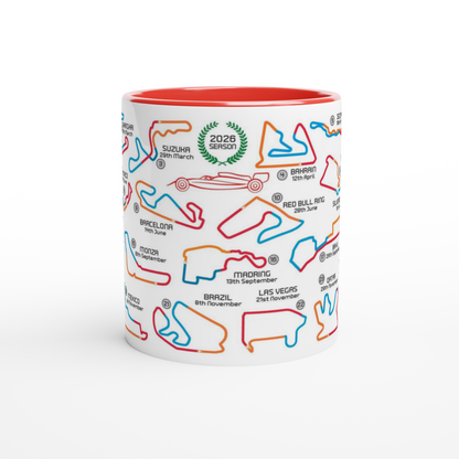 Formula 1 2026 Season Calendar and Circuits Mug