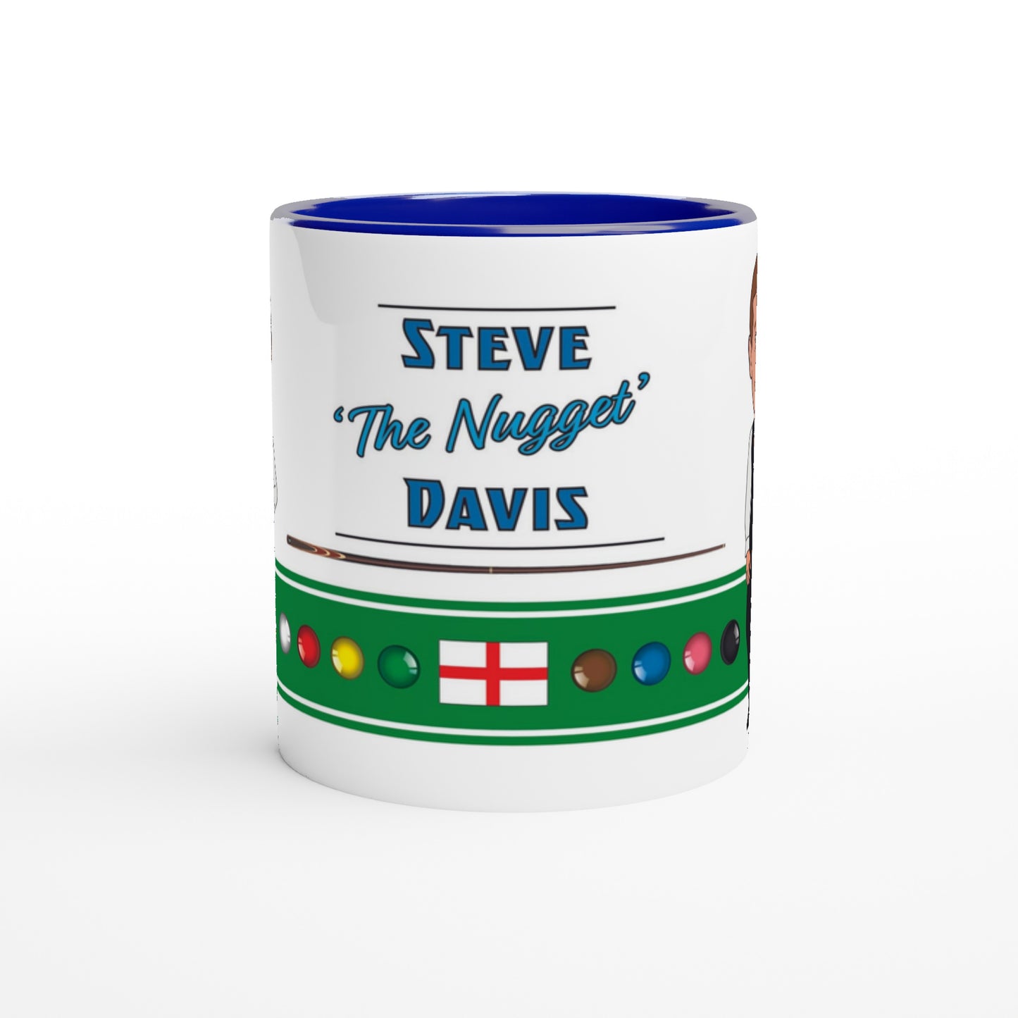 Steve Davis Top 20 Snooker Legend Cartoon mugs