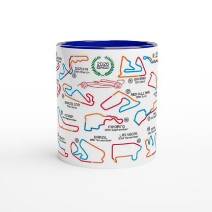 Formula 1 2026 Season Calendar and Circuits Mug