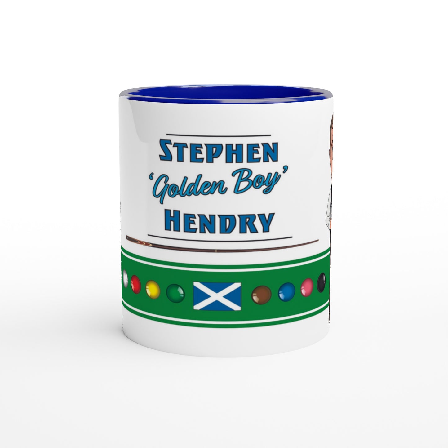 Stephen Hendry Top 20 Snooker Legend Cartoon Mug