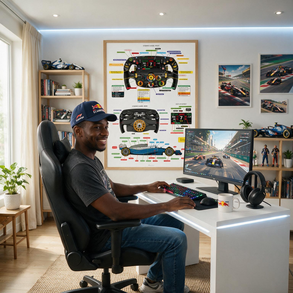 Formula 1 Steering Wheel Print