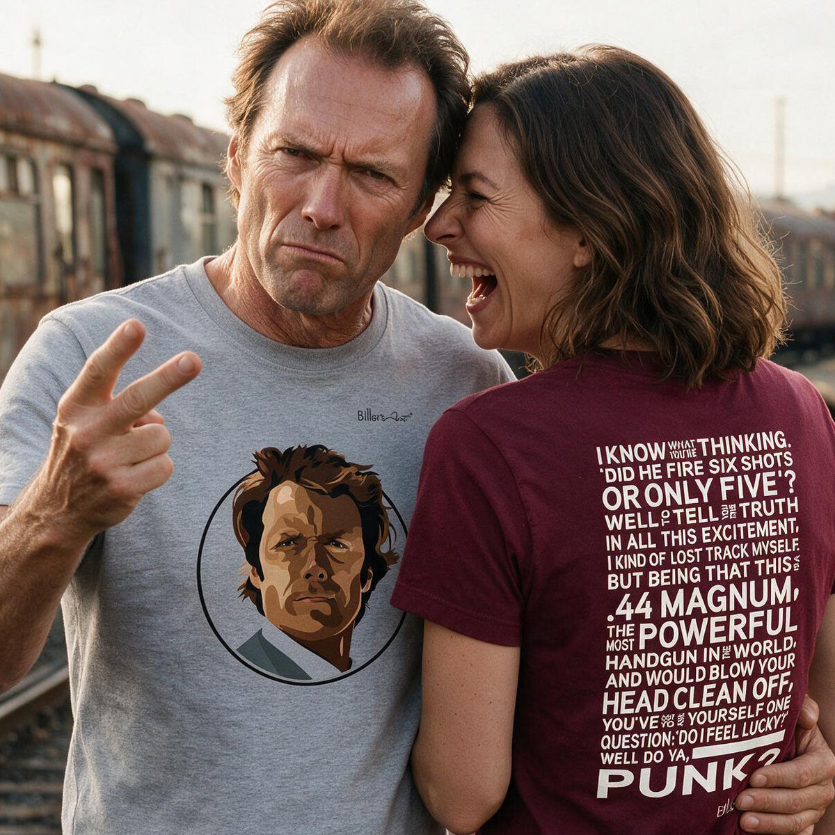 Dirty Harry Movie T Shirt - Harry Callahan Quote - T Shirt Film
