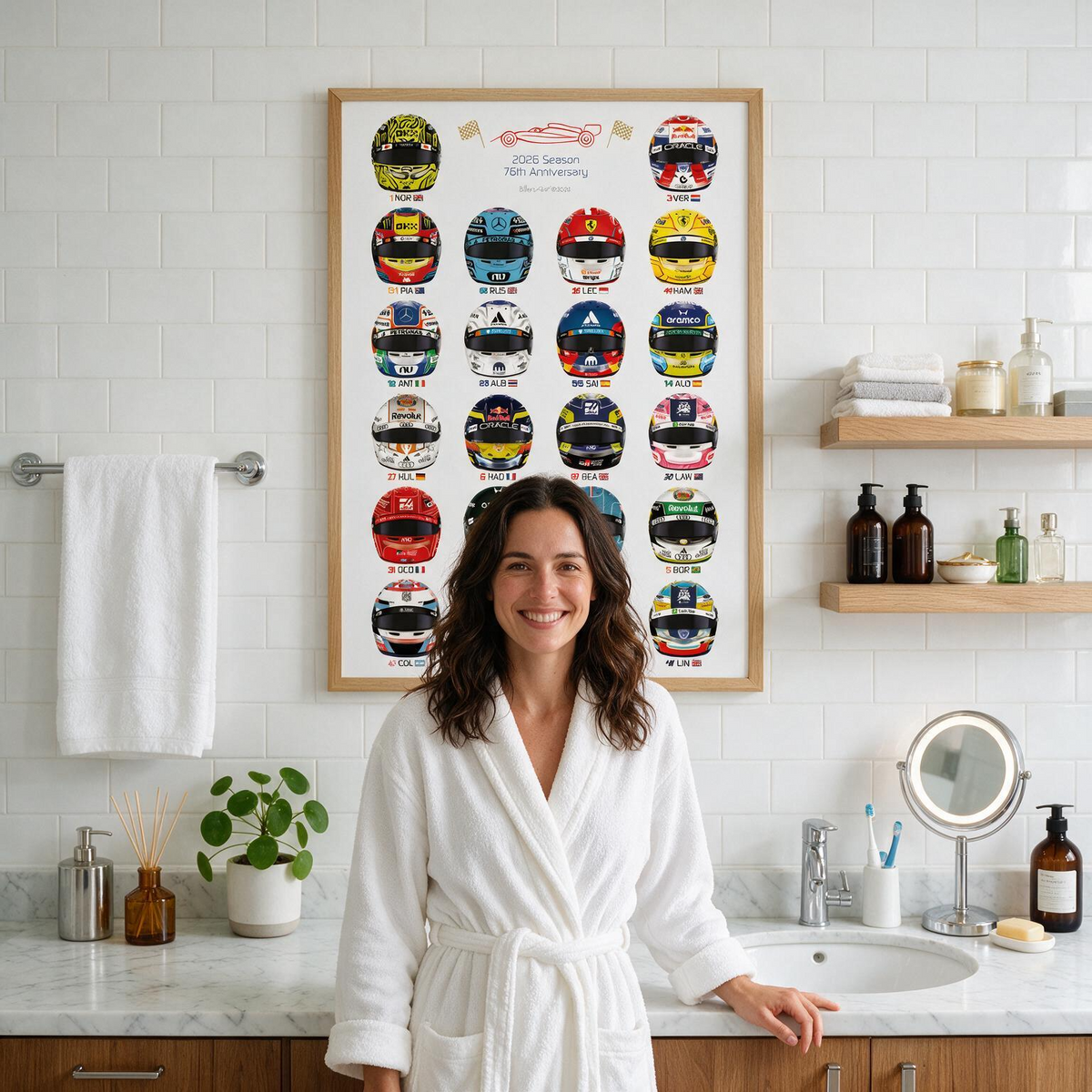 Formula Drivers' Helmets 2026 F1 Portrait Wall Print
