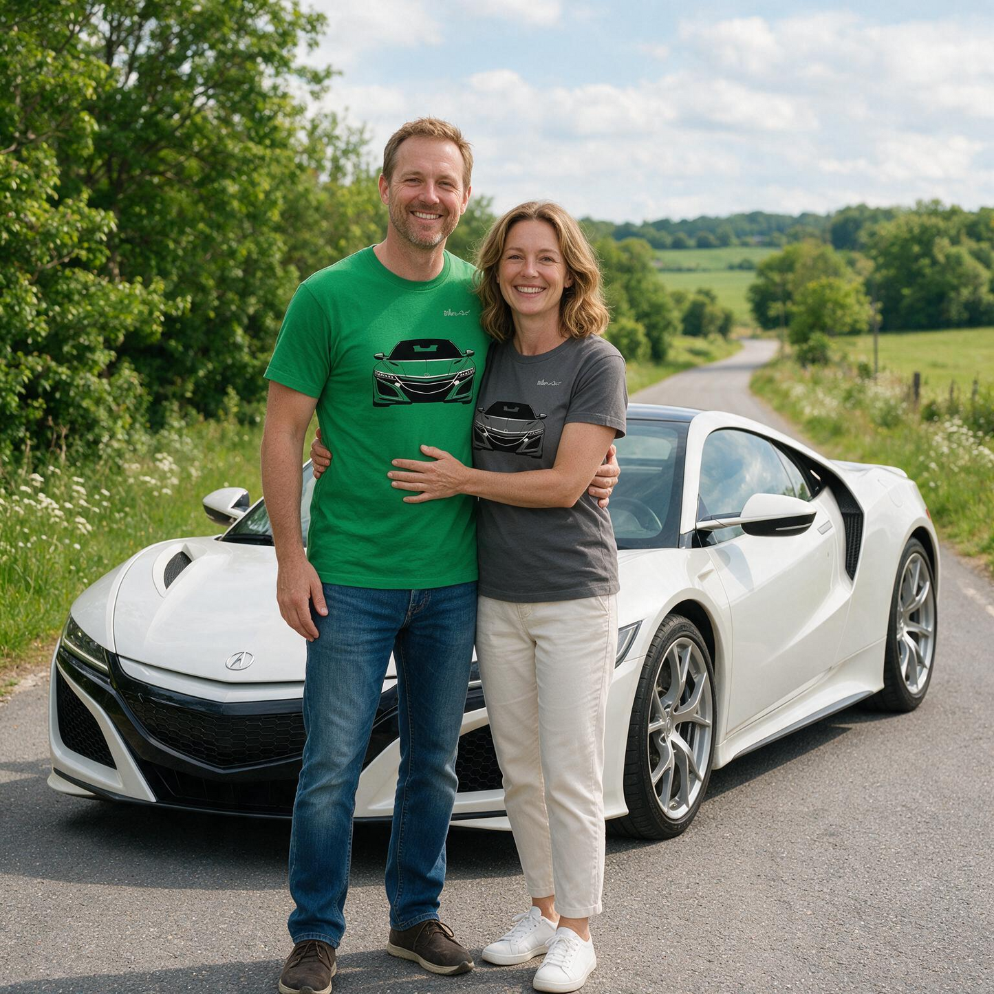 Acura NSX Front View High Quality T-Shirt