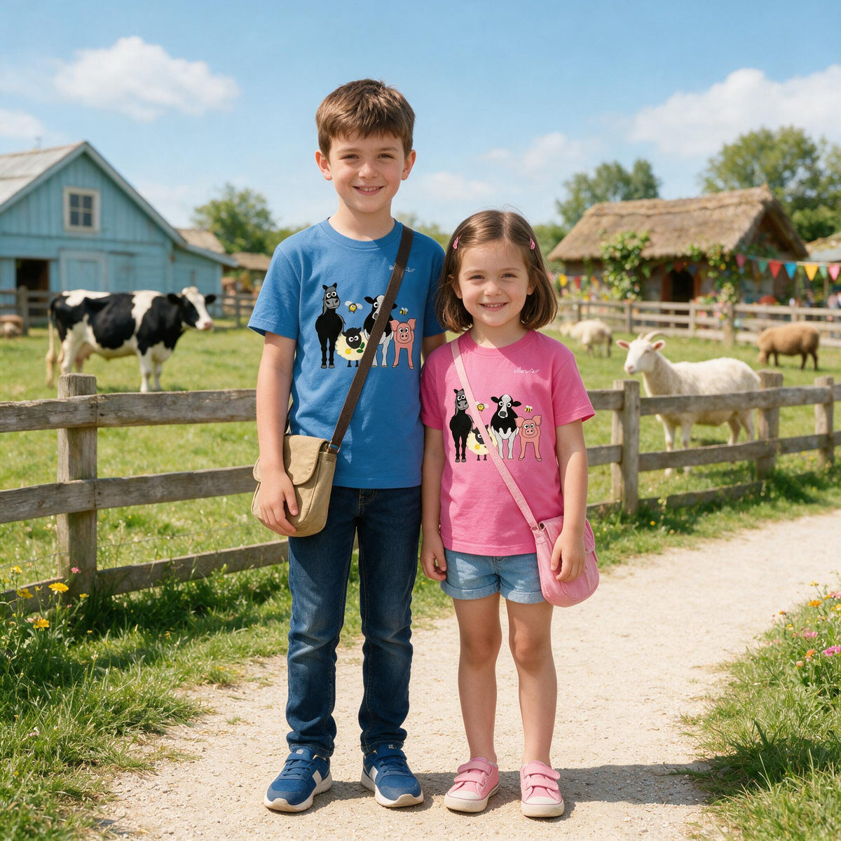 Childrens' Happy Farm Yard T-Shirt from the Farm Yard Collection