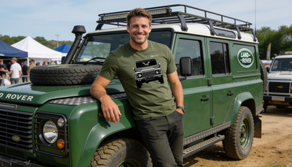 Land Rover Defender Front & Back View Super Cool T-Shirt