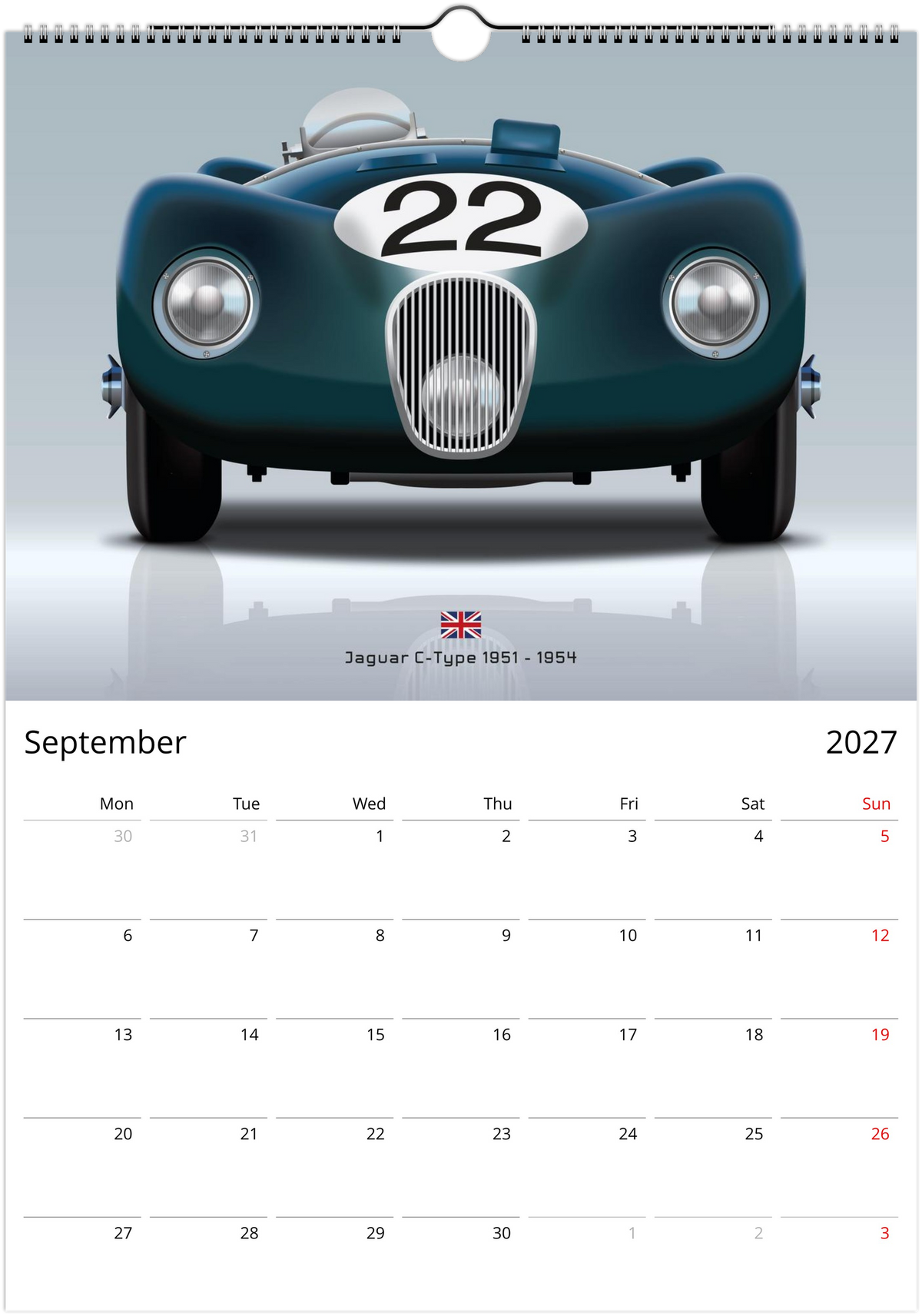 2027 Endurance Christmas Racing Calendar Studio EU