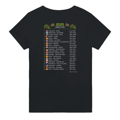 Enea Bastianini 2025 MotoGP Race Calendar T-Shirt