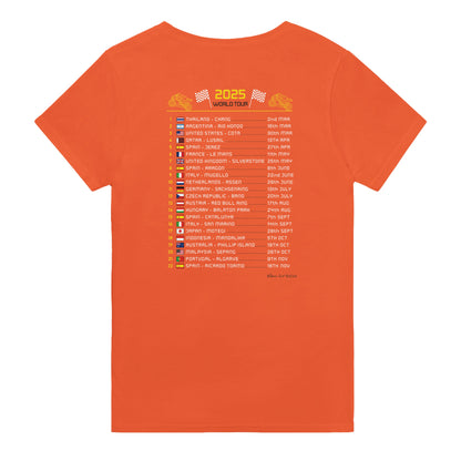 Pedro Acosta 2025 MotoGP Race Calendar T-Shirt