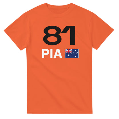 Oscar Piastri 2025 Race Calendar Formula 1 F1 T-Shirt