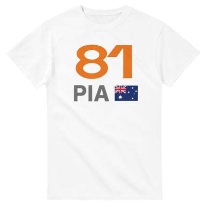 Oscar Piastri 2025 Race Calendar Formula 1 F1 T-Shirt