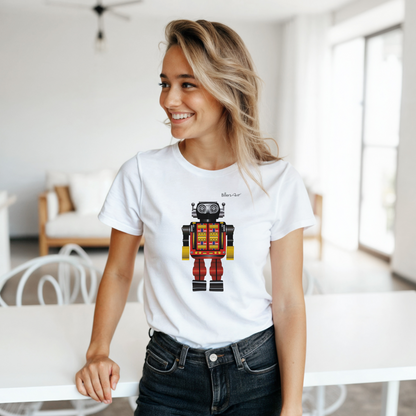 RetRobots Mr Cross Womens' Slim Fit T-Shirt