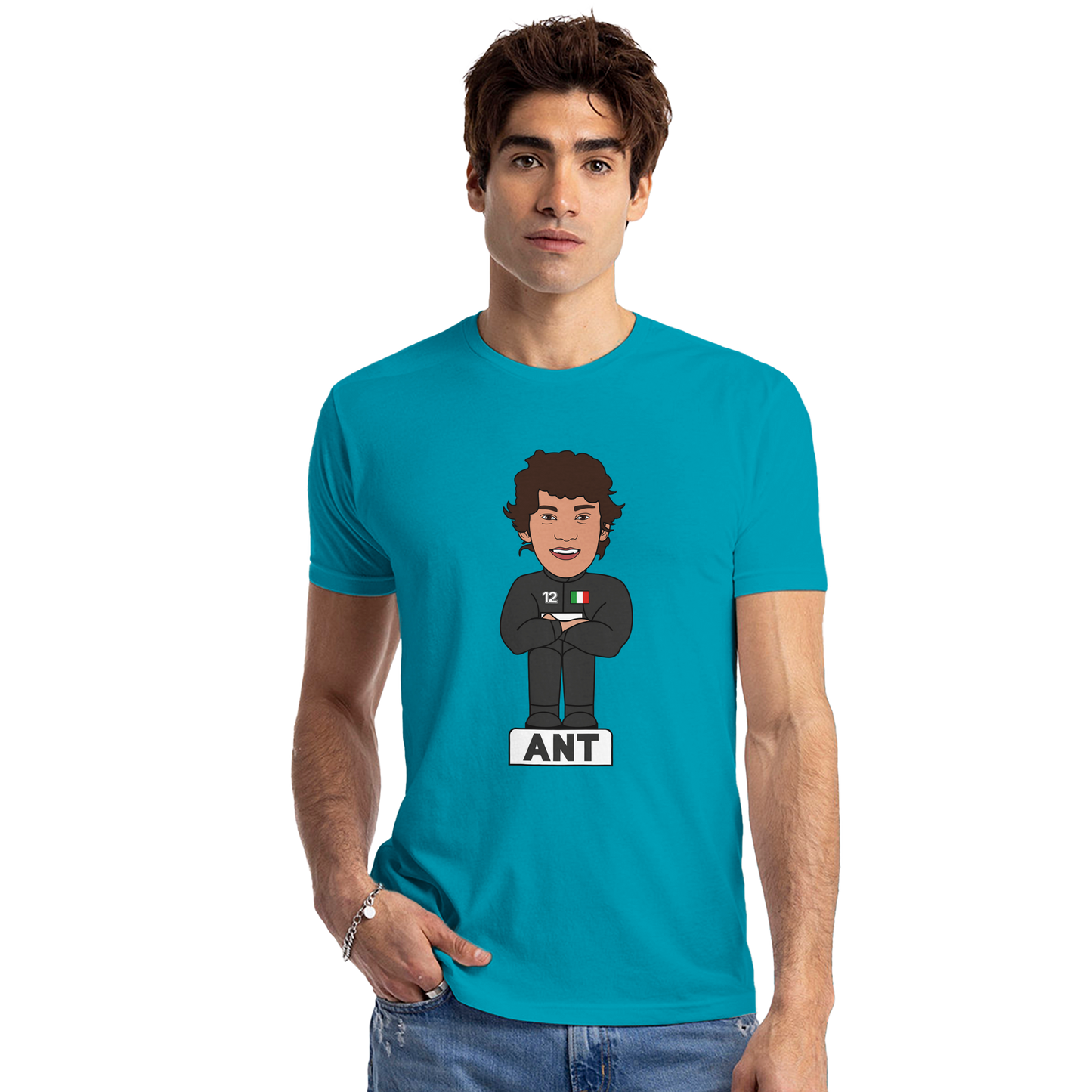 Kimi Antonelli 2026 Cartoon Calendar Formula 1 F1 T-Shirt