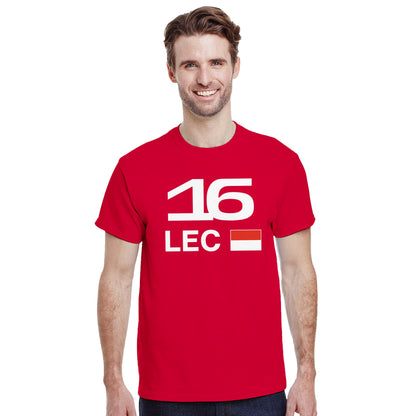 Charles Leclerc 2025 Race Calendar Formula 1 F1 T-Shirt