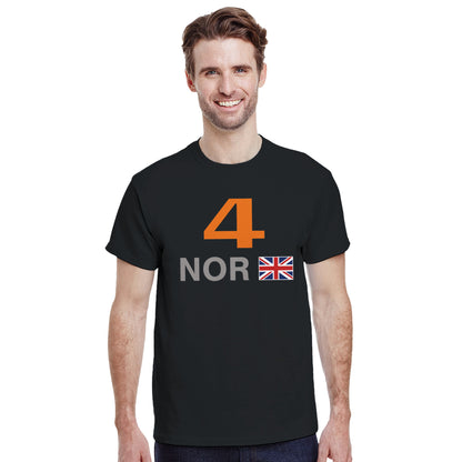 Lando Norris 2025 Race Calendar Formula 1 F1 T-Shirt Tee Shirt T Shirt