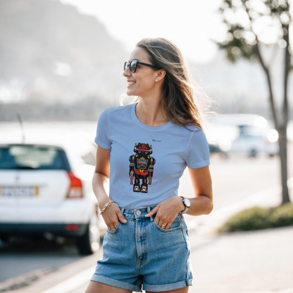 RetRobots  Galaxy Trooper Womens' Slim Fit T-Shirt