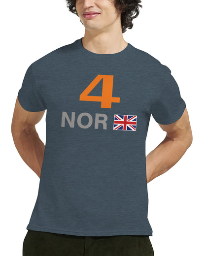 Lando Norris 2025 Race Calendar Formula 1 F1 T-Shirt Tee Shirt T Shirt