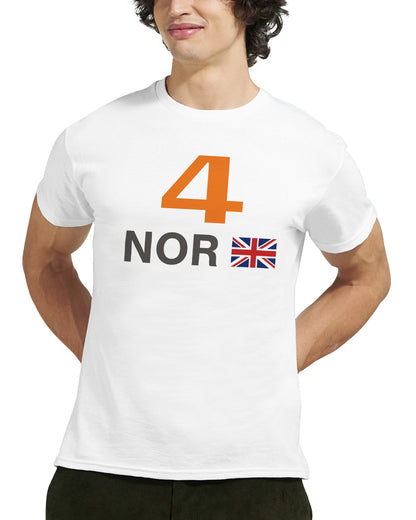 Lando Norris 2025 Race Calendar Formula 1 F1 T-Shirt Tee Shirt T Shirt