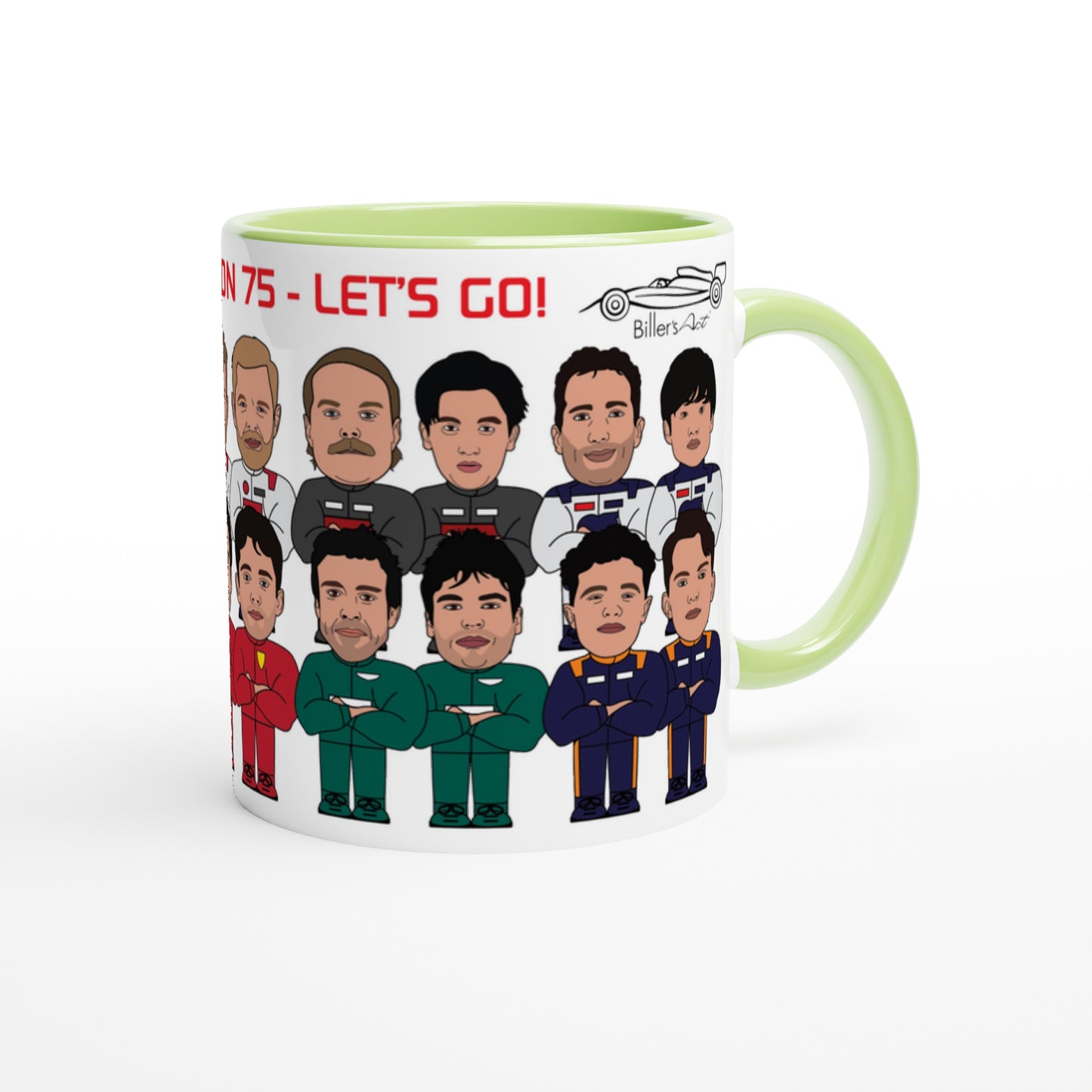 Formula 1 Drivers Standing in Racing Suits Mug 2024 F1 Season