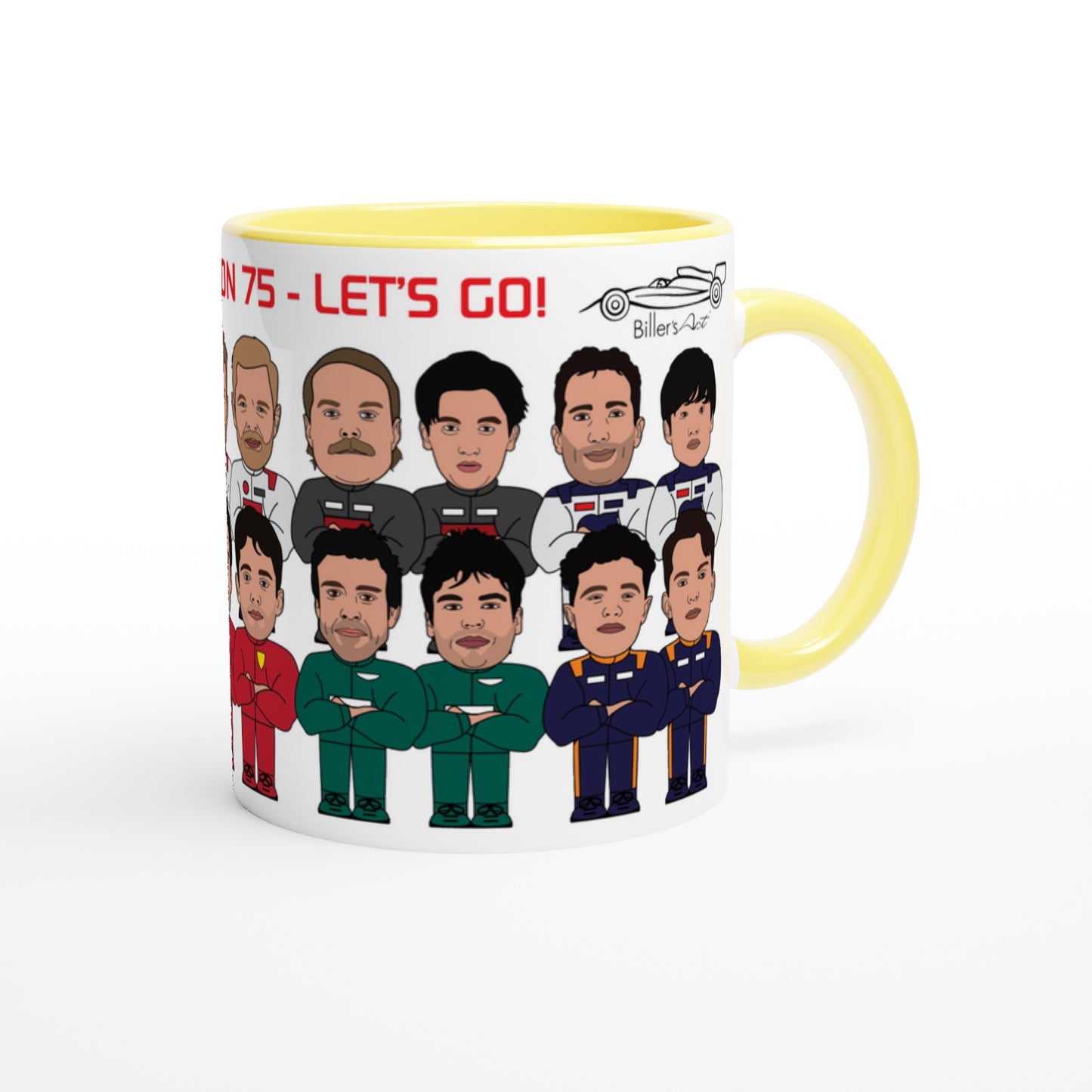 Formula 1 Drivers Standing in Racing Suits Mug 2024 F1 Season