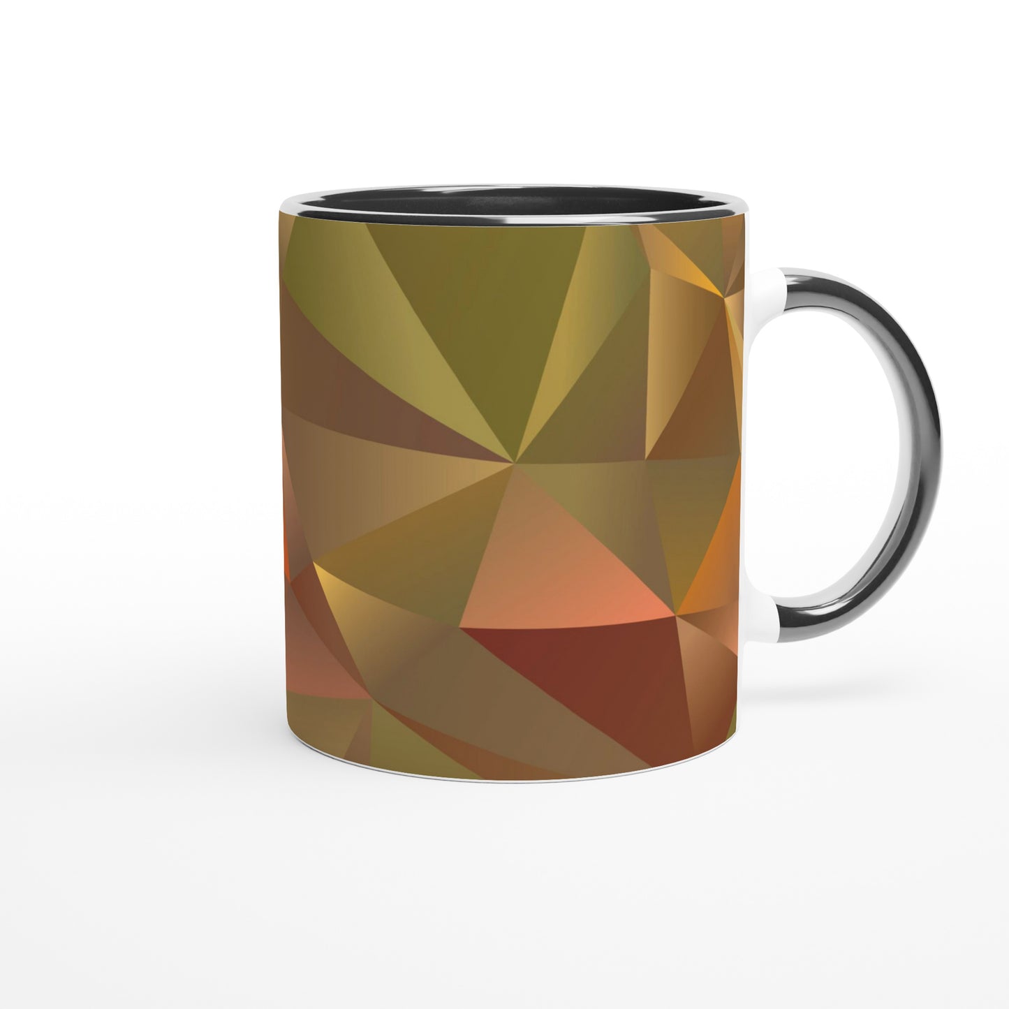 Dramatic Prism Art Mug - Green and Orange