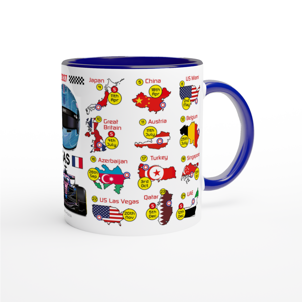 Pierre Gasly 2027 Formula 1 Season Fixtures Mug