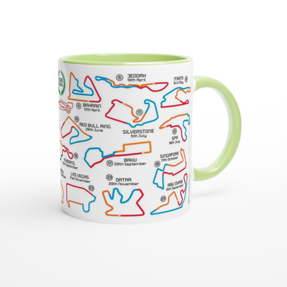 Formula 1 2026 Season Calendar and Circuits Mug