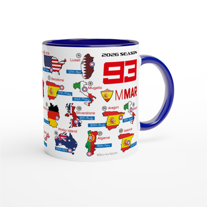 Marquez 93 MotoGP 2026 Season Fixtures Racing Calendar Marc Mug