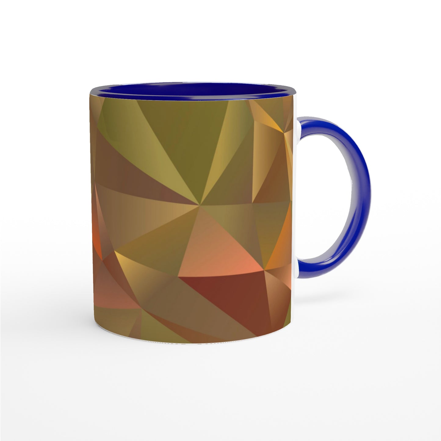 Dramatic Prism Art Mug - Green and Orange