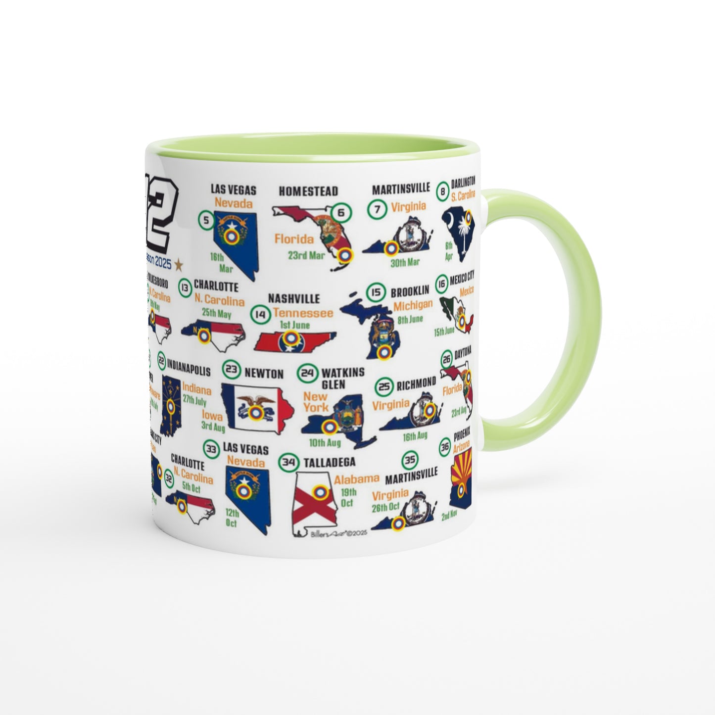 2025 Personalized Stock Car Fixtures Nascar Mug