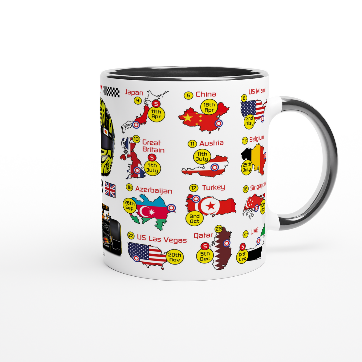 Lando Norris 2027 Formula 1 Season Fixtures Mug
