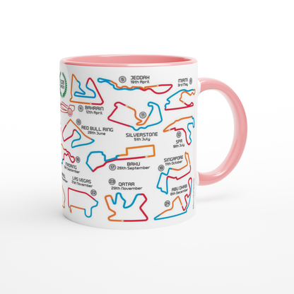 Formula 1 2026 Season Calendar and Circuits Mug