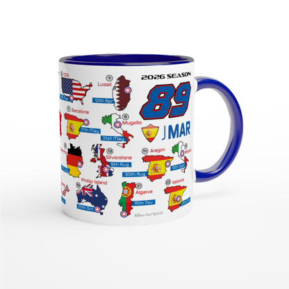 Jorge Martin MotoGP 2026 Season Fixtures Racing Calendar Mug