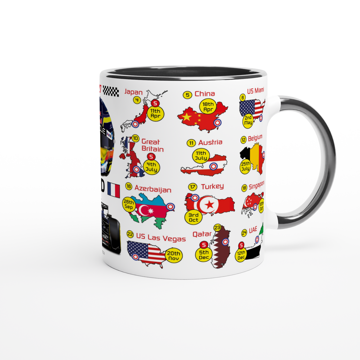 Isack Hadjar 2027 Formula 1 Season Fixtures Mug